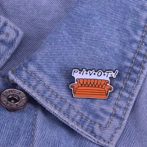 FRIENDS TV Series PIVOT Ross Emblem Pin